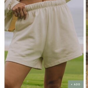 Daily Drills Cream Athletic Shorts